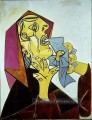 La Femme qui pleure avec mouchoir III 1937 cubisme Pablo Picasso